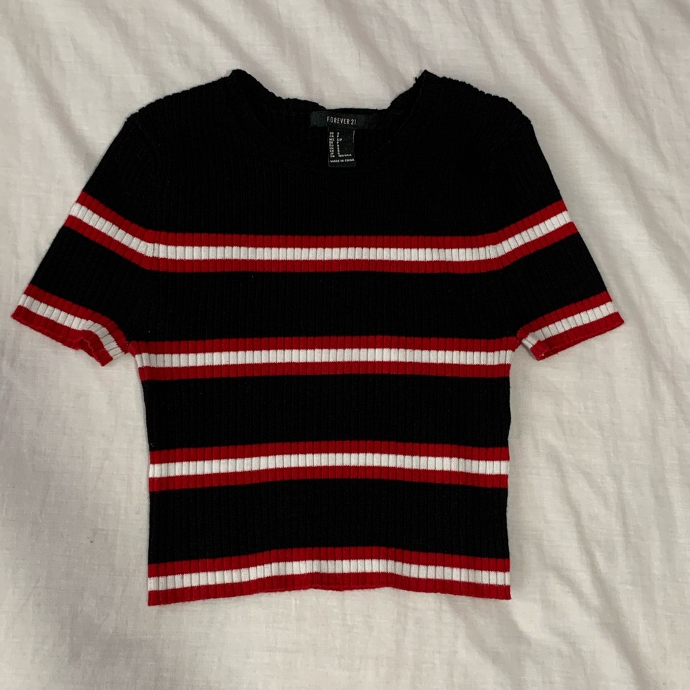 Striped Crop Top